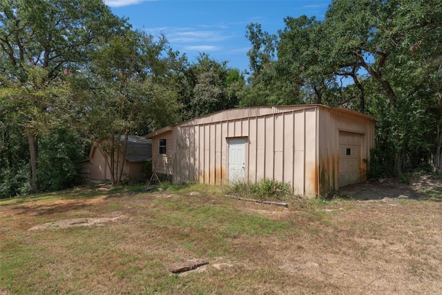 view of outbuilding