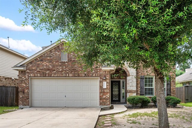 view of front of home featuring a garage