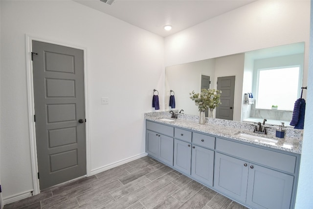 bathroom featuring vanity