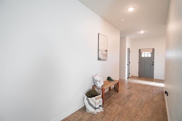 interior space featuring light hardwood / wood-style flooring