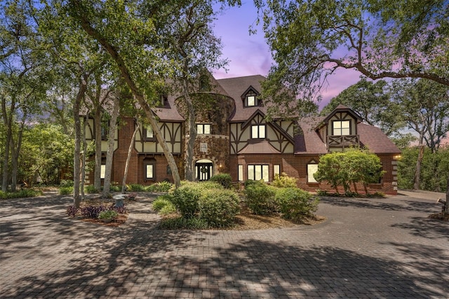 view of tudor-style house