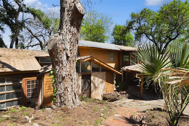 view of rear view of property