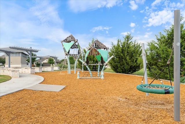 view of jungle gym