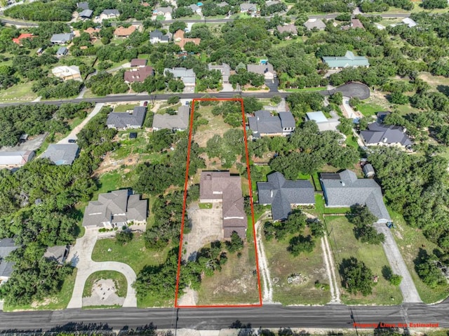 birds eye view of property featuring a residential view