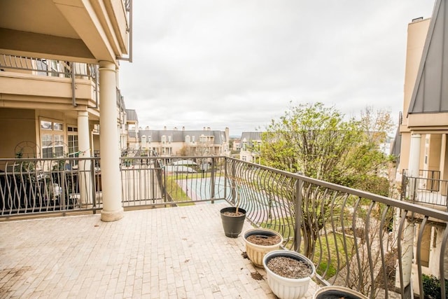 view of balcony