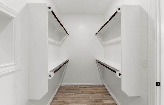 105 Riversong Cv, Georgetown, TX 78633 - walk in closet with light wood-type flooring