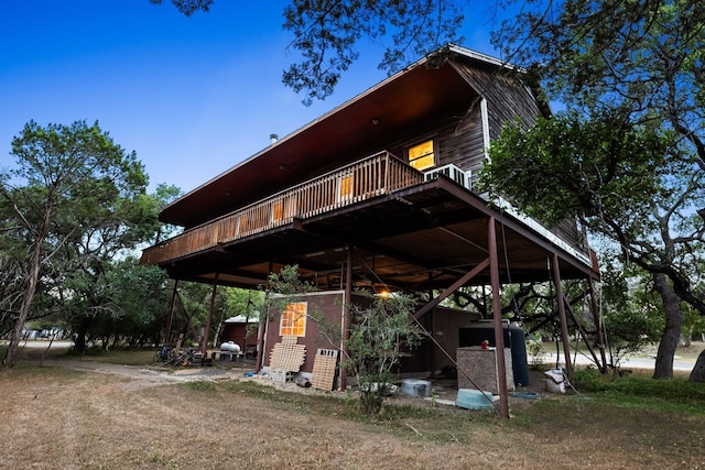 exterior space with a deck