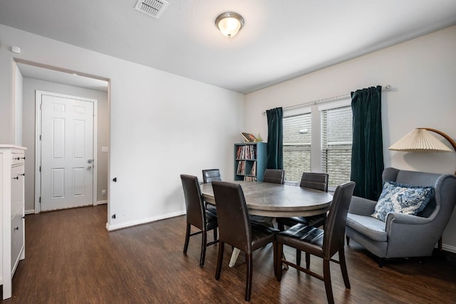 dining room featuring dark hardwood / wood-style floors