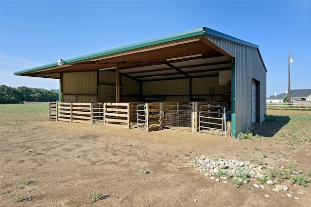 exterior space featuring an exterior structure and an outdoor structure