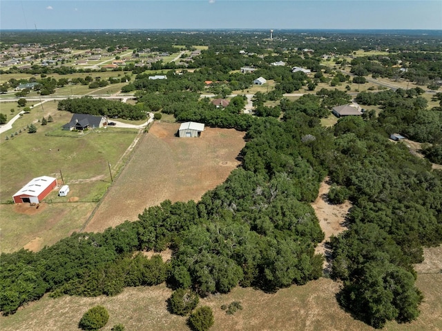 drone / aerial view featuring a rural view