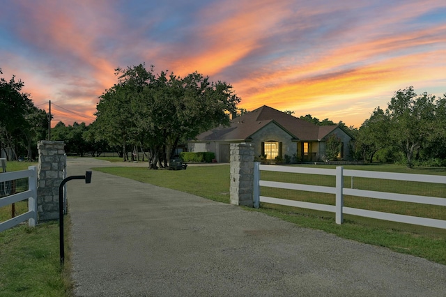 exterior space with driveway