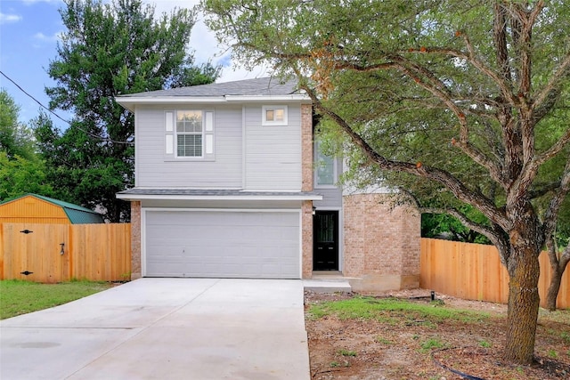 view of front of house featuring a garage