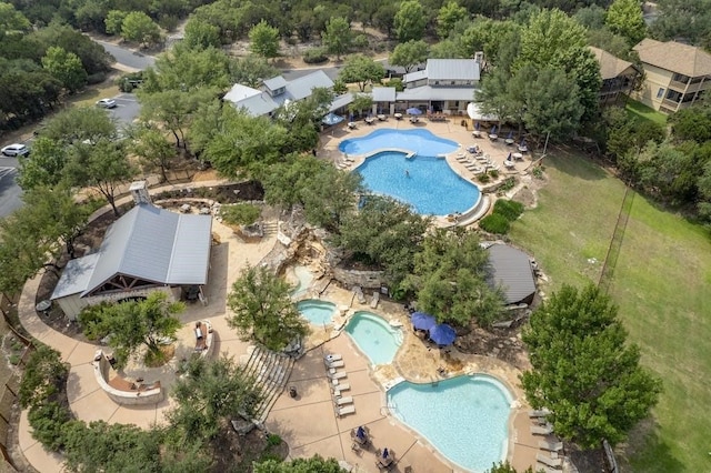 6000 Lantern View Dr, Jonestown, TX 78645 - aerial view of a pool