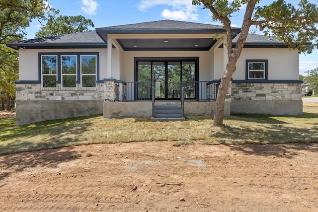 view of front of home with a porch