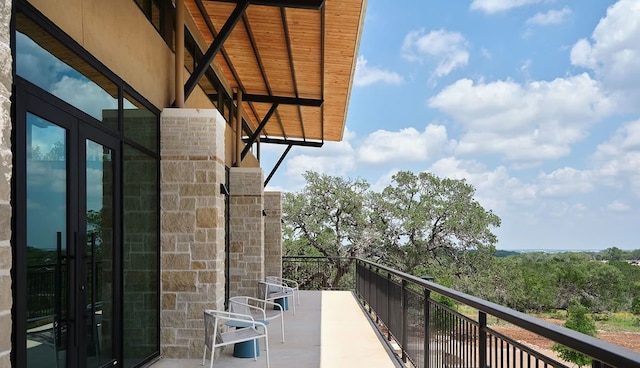 view of balcony