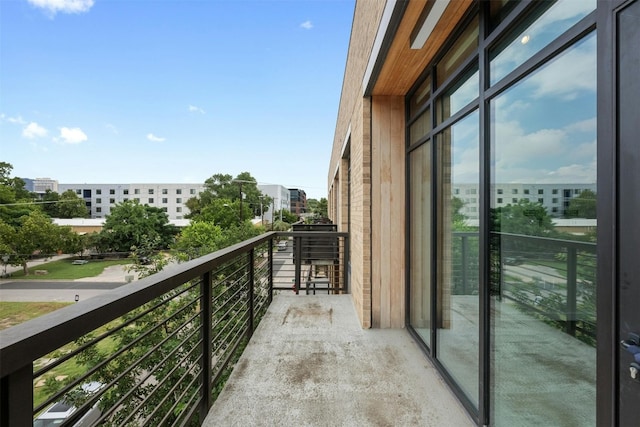 view of balcony