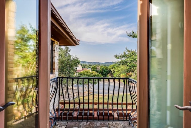 view of balcony