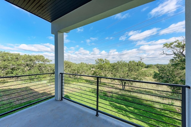 view of balcony