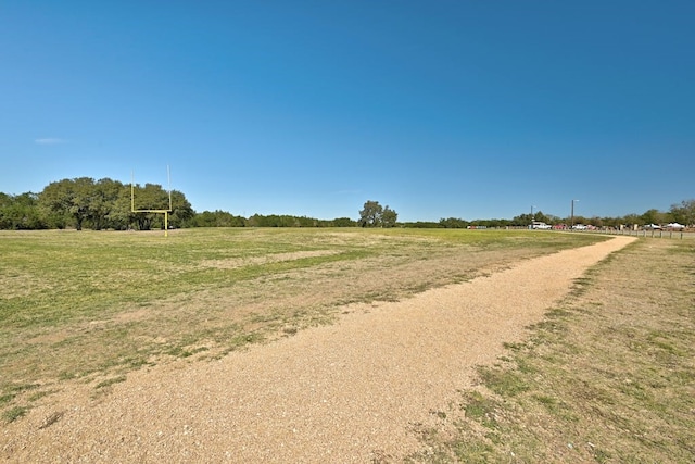 view of street with a rural view