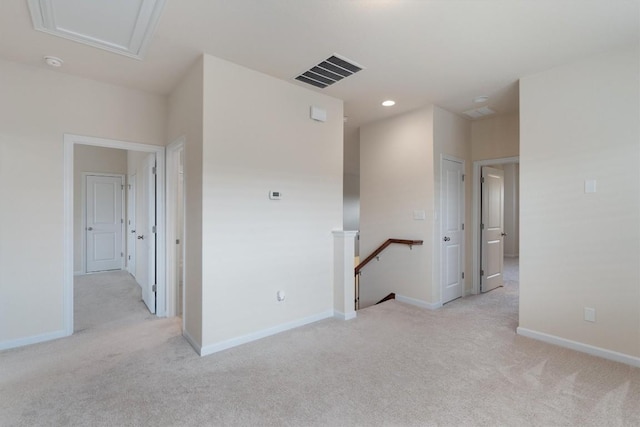 view of carpeted empty room