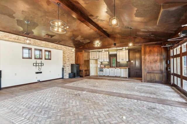 garage with baseboards