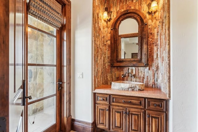 bathroom with vanity