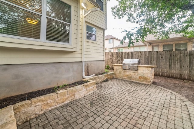 view of patio / terrace featuring area for grilling