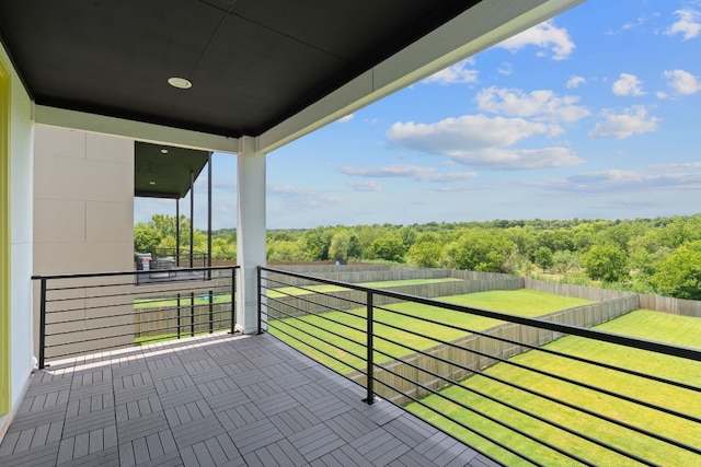 view of balcony