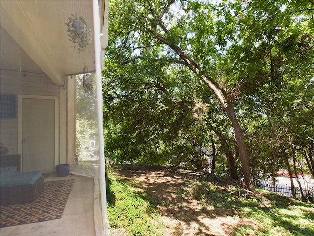 view of yard with a patio area