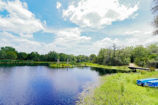 view of water feature