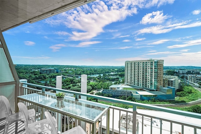 view of balcony