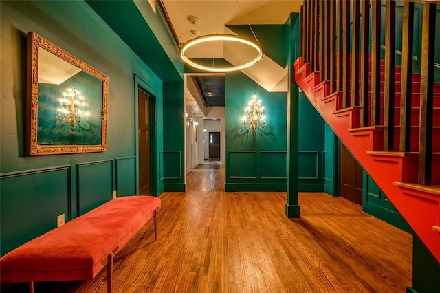 interior space featuring light wood-type flooring