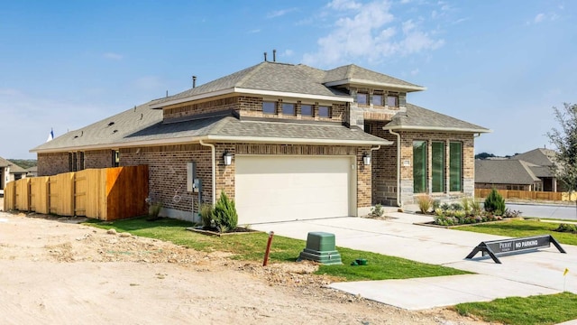 view of front of house featuring a garage