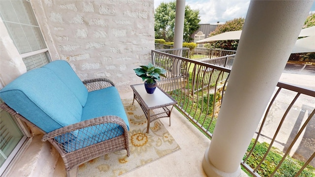 view of balcony