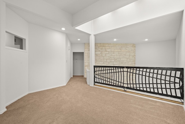 1 Crystal Springs Ct Unit G, The Hills, TX 78738 - unfurnished room featuring carpet flooring, recessed lighting, and a fireplace