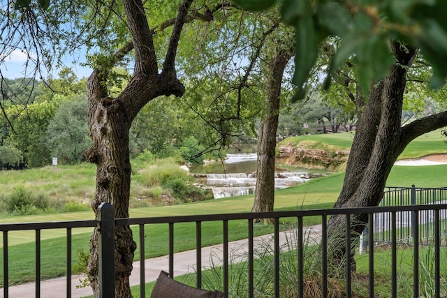 1 Crystal Springs Ct Unit G, The Hills, TX 78738 - view of yard featuring a water view and golf course view