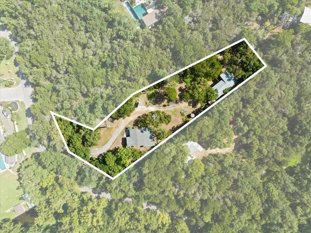 2108 River Hills Rd, Austin, TX 78733 - aerial view of property's location with property parcel outlined
