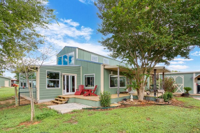 239 Dale Ranch Rd, Dale, TX 78616 - rear view of property featuring a deck