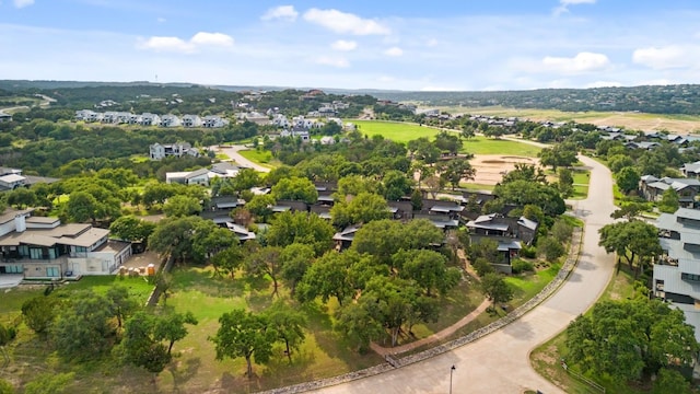 aerial view featuring a residential view