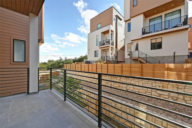 view of balcony