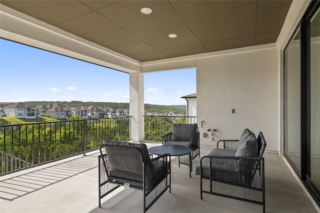 balcony with an outdoor living space