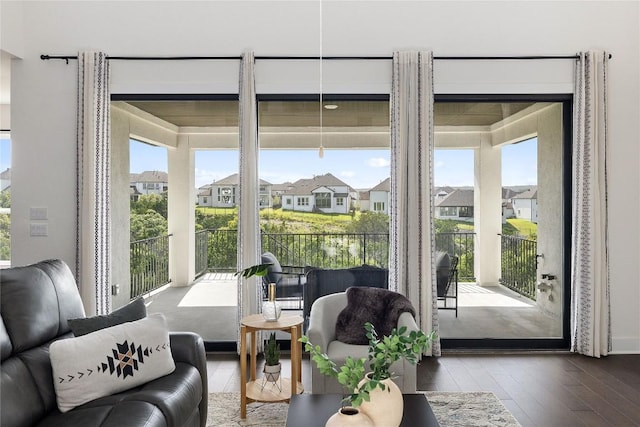 view of sunroom / solarium