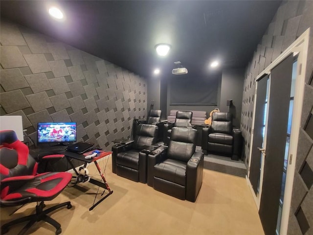 view of cinema room