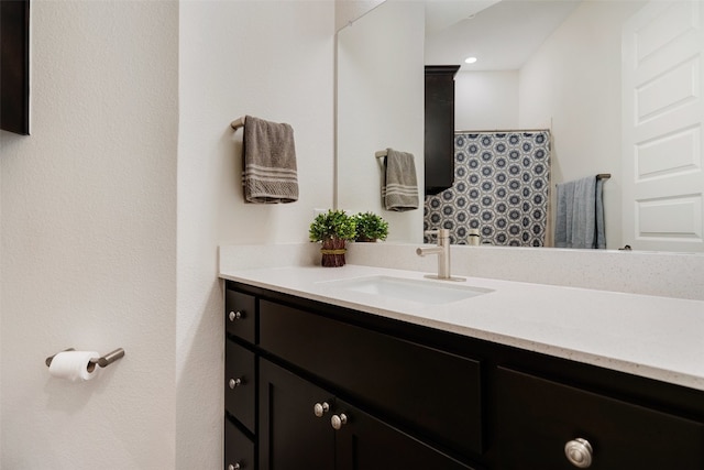 bathroom featuring vanity