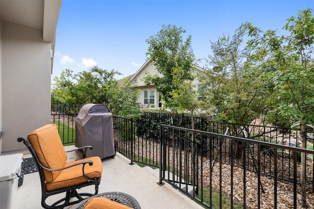 balcony featuring grilling area