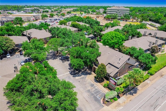 drone / aerial view with a residential view