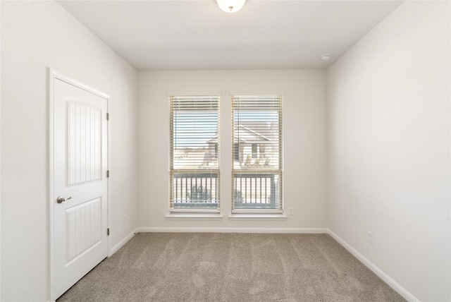 empty room with light carpet