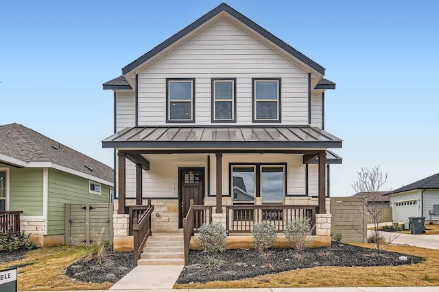 view of front of house with a porch