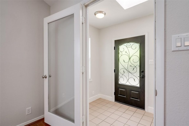 entrance foyer with baseboards