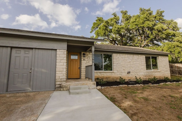 view of ranch-style home